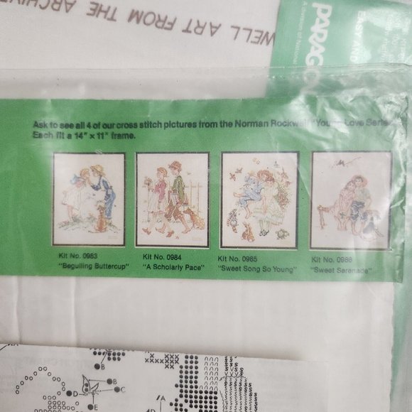 Paragon Needlecraft Norman Rockwell  Cross Stitch Kits Sweet Song So Young 2511 - Picture 6 of 7